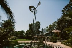 Water cascades down the windmill. Photo courtesy of Westlund Photography